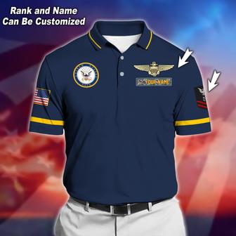 Premium Personalised U.S Navy Veteran Polo Shirt - Monsterry AU