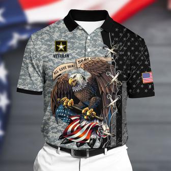 Premium U.S Army Polo All Over Printed - Monsterry UK