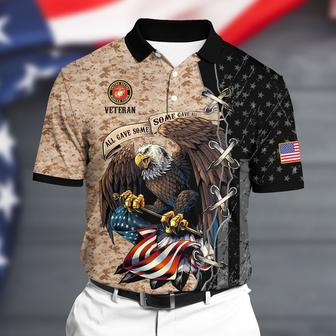 Premium U.S Marine 2 Polo All Over Printed - Monsterry