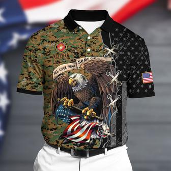 Premium U.S Marine Polo All Over Printed - Monsterry