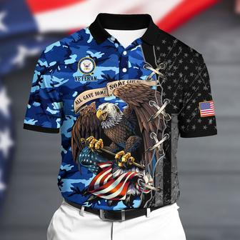 Premium U.S Navy Polo All Over Printed - Monsterry AU