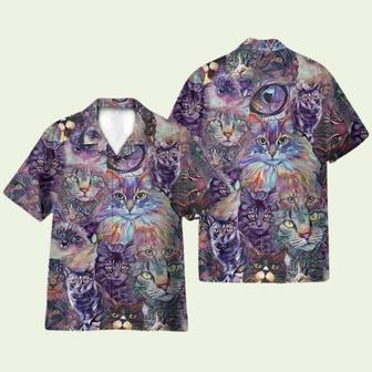 Psychedelic Cat Hawaiian Shirt | Newhawaiianshirts DE