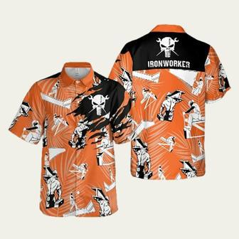 Punisher Skull Ironworker Hawaiian Shirt | Newhawaiianshirts CA