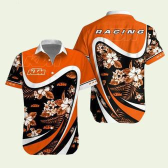 Racing Car Ktm Logo Combo Hawaiian Shirt | Newhawaiianshirts CA