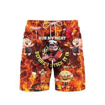 Real Dads Play With Fire He Love BBQ Beach Shorts For Men | Newhawaiianshirts AU