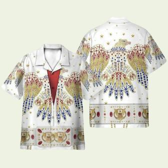 Red Elvis Presley Cosplay Costume Hawaiian Shirt | Newhawaiianshirts