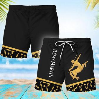 Remy Martin Bottle Pattern Swim Trunks | Newhawaiianshirts DE