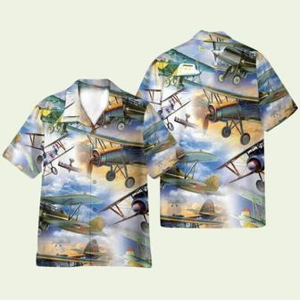 Retro Aircraft Hawaiian Shirt | Newhawaiianshirts DE