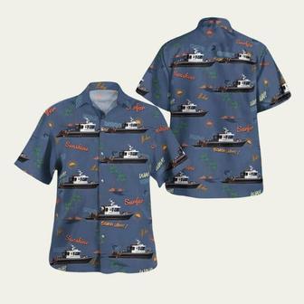 Richmond California Richmond Fire Department Fireboat Victory Hawaiian Shirt | Newhawaiianshirts AU