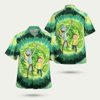 Rick And Morty Funny Pattern Hawaiian Shirt | Newhawaiianshirts CA