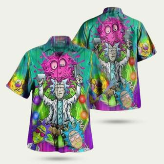 Rick And Morty Melting World Hawaiian Shirt | Newhawaiianshirts CA