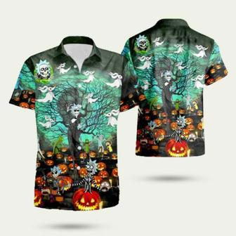 Rick And Morty Nightmare Halloween Hawaiian Shirt | Newhawaiianshirts CA