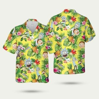 Rick And Morty Pineapple Hawaiian Shirt | Newhawaiianshirts AU