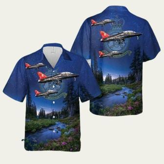 Royal Air Force British Aerospace Hawk Skull Hawaiian Shirt | Newhawaiianshirts UK