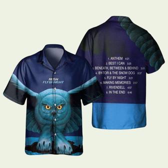 Rush Rock Band Fly By Night Hawaiian Shirt | Newhawaiianshirts UK