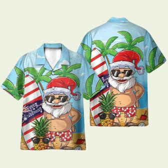 Santa Let Is Surf Summer Vibe Hawaiian Shirt | Newhawaiianshirts CA