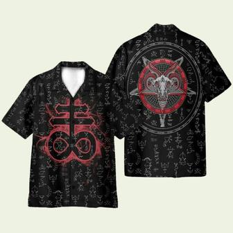 Satanism Magic Circle Hawaiian Shirt | Newhawaiianshirts DE