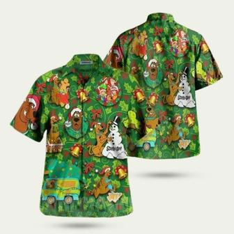 Scooby Doo Christmas Snowman Hawaiian Shirt | Newhawaiianshirts AU