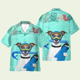 Scuba Diving Jack Russell Terrier Dog Hawaiian Shirt | Newhawaiianshirts CA