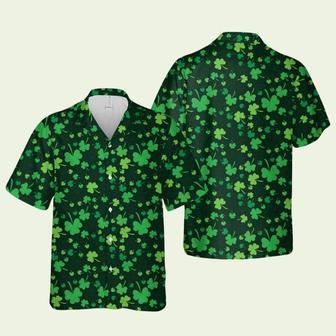 Simple Shamrock Saint Patricks Day Green Hawaiian Shirt | Newhawaiianshirts DE