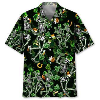 Skeleton Irish St.Patrick Day Hawaiian Shirt Summer Gifts | Newhawaiianshirts UK