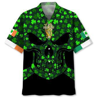 Skull Green St.Patrick Day Hawaiian Shirt Summer Gifts | Newhawaiianshirts UK