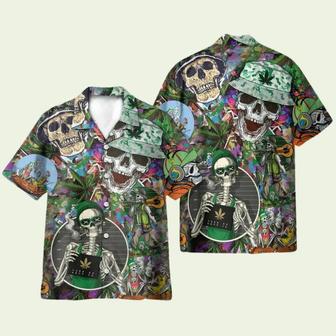 Skull Hippie Mens Hawaiian Shirt | Newhawaiianshirts AU