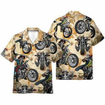 Skull Motorcycle Hawaiian Shirt | Newhawaiianshirts DE