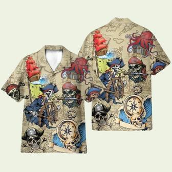 Skull Pirate Mens Hawaiian Shirt | Newhawaiianshirts AU