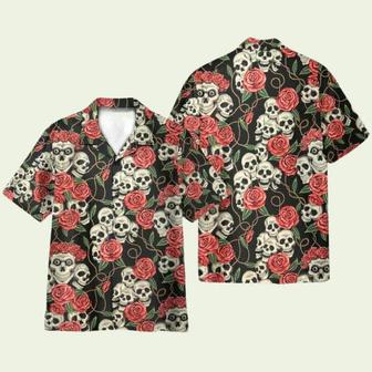 Skull Roses Hawaiian Shirt | Newhawaiianshirts DE