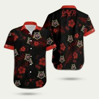 Slayer Band Flower Hawaiian Shirt | Newhawaiianshirts