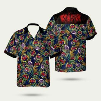 Slayer Flower Pattern Hawaiian Shirt | Newhawaiianshirts AU