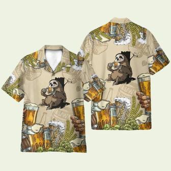 Sloth And Beer Funnys Hawaiian Shirt | Newhawaiianshirts DE