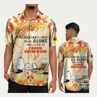 Snoopy Sometimes I Need To Be Alone And Listen To Carrie Underwood Hawaiian Shirt | Newhawaiianshirts DE