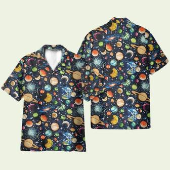 Solar System Galaxy Universe Pattern Hawaiian Shirt | Newhawaiianshirts DE