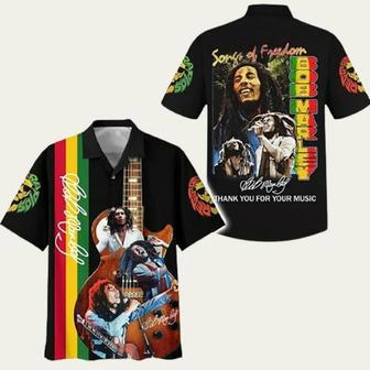 Songs Of Freedom Bob Marley Thank You For The Music Tropical Hawaiian Shirt | Newhawaiianshirts CA