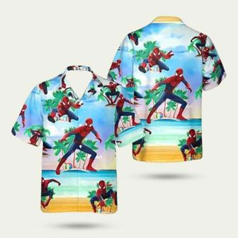 Spider Man Coconut Pattern Hawaiian Shirt | Newhawaiianshirts AU