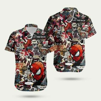 Spider Man Eat The Rich Hawaiian Shirt | Newhawaiianshirts