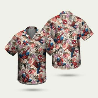 Spiderman Tropical Flowers Summer Vibes Hawaiian Shirt | Newhawaiianshirts UK