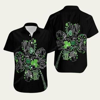 St Patricks Day Irish Shamrock Shape Hawaiian Shirt | Newhawaiianshirts