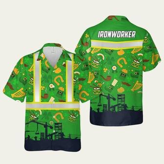 St Patricks Day Ironworker Hawaiian Shirt | Newhawaiianshirts AU