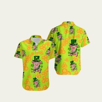 St Patricks Day Lucky Baby Pig Hawaiian Shirt | Newhawaiianshirts DE