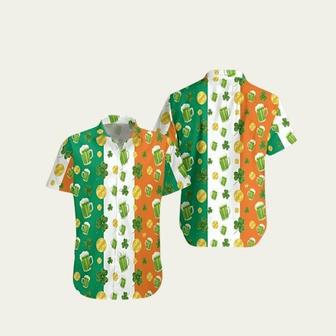 St Patricks Day Shamrock Beer Coin Hawaiian Shirt | Newhawaiianshirts CA