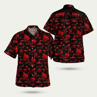 Star Trek Red Pattern Hawaiian Shirt | Newhawaiianshirts DE