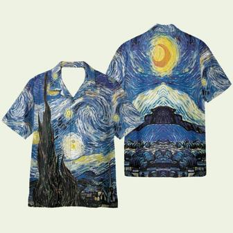 Starry Night Summer Beach Hawaiian Shirt | Newhawaiianshirts UK