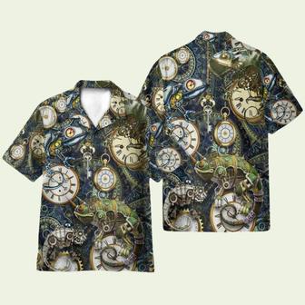 Stay Cool Steampunk Chameleon Hawaiian Shirt | Newhawaiianshirts AU