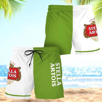 Stella Artois Basic Colorful Swim Trunks | Newhawaiianshirts UK