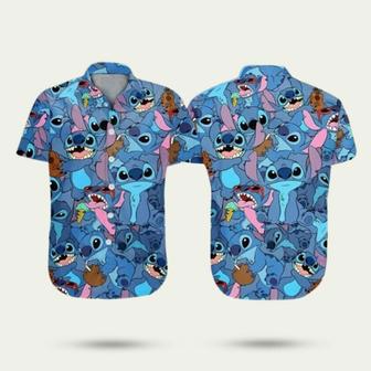 Stitch Face Pattern Hawaiian Shirt | Newhawaiianshirts DE