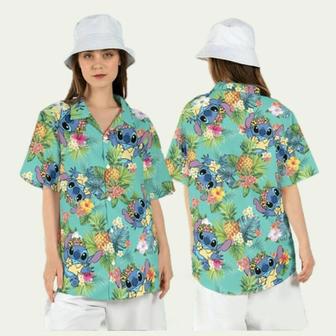 Stitch Pineapple Tropical Lilo And Stitch Hawaiian Shirt | Newhawaiianshirts