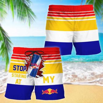 Stop Staring At My Red Bull Swim Trunks | Newhawaiianshirts